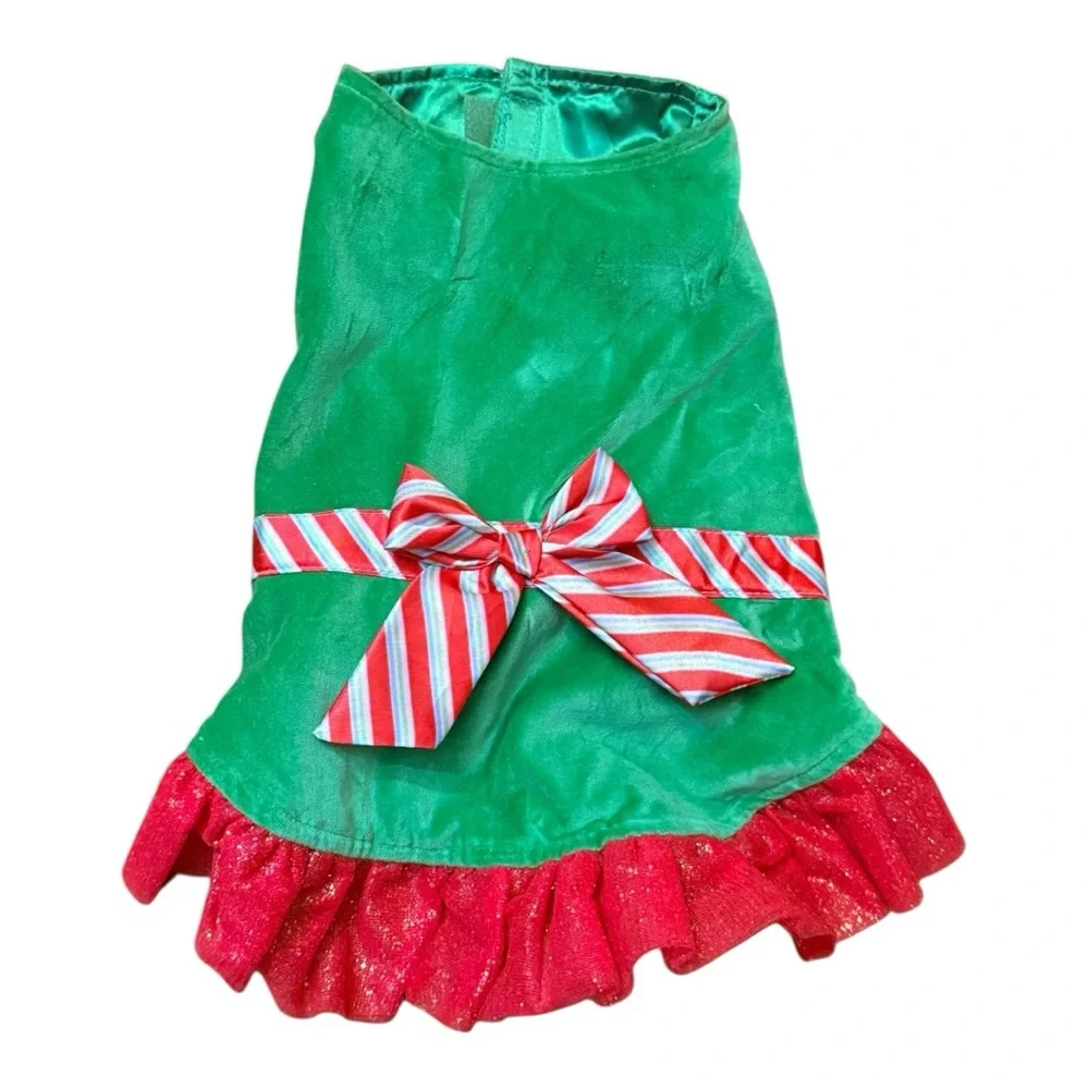 Christmas Velvet‎ Dog Dress